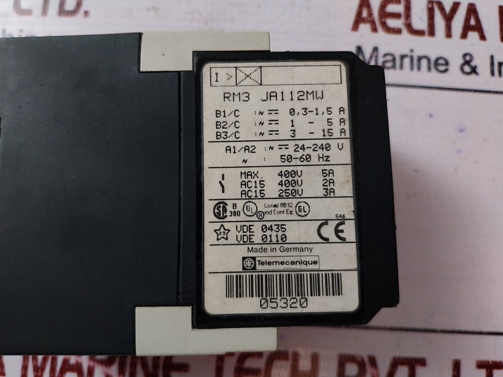Telemecanique Rm3 Ja1 Programmable Relay 24-240 Vac