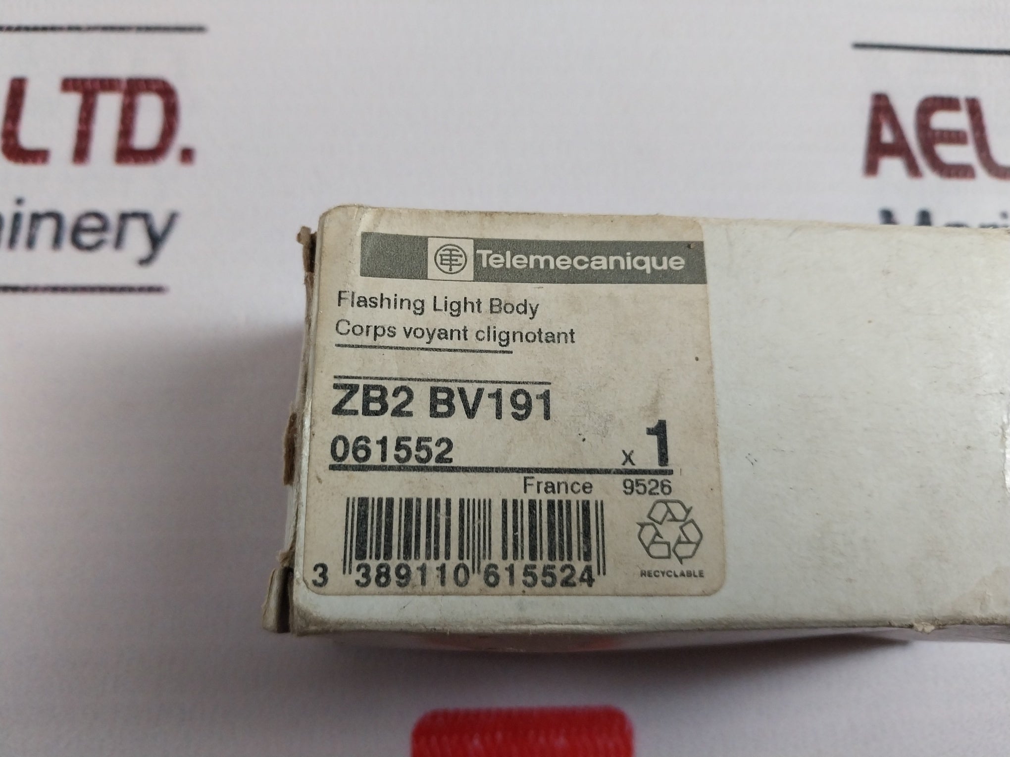 Telemecanique Z..-bv191 Flashing Light Body Ba9S 24V