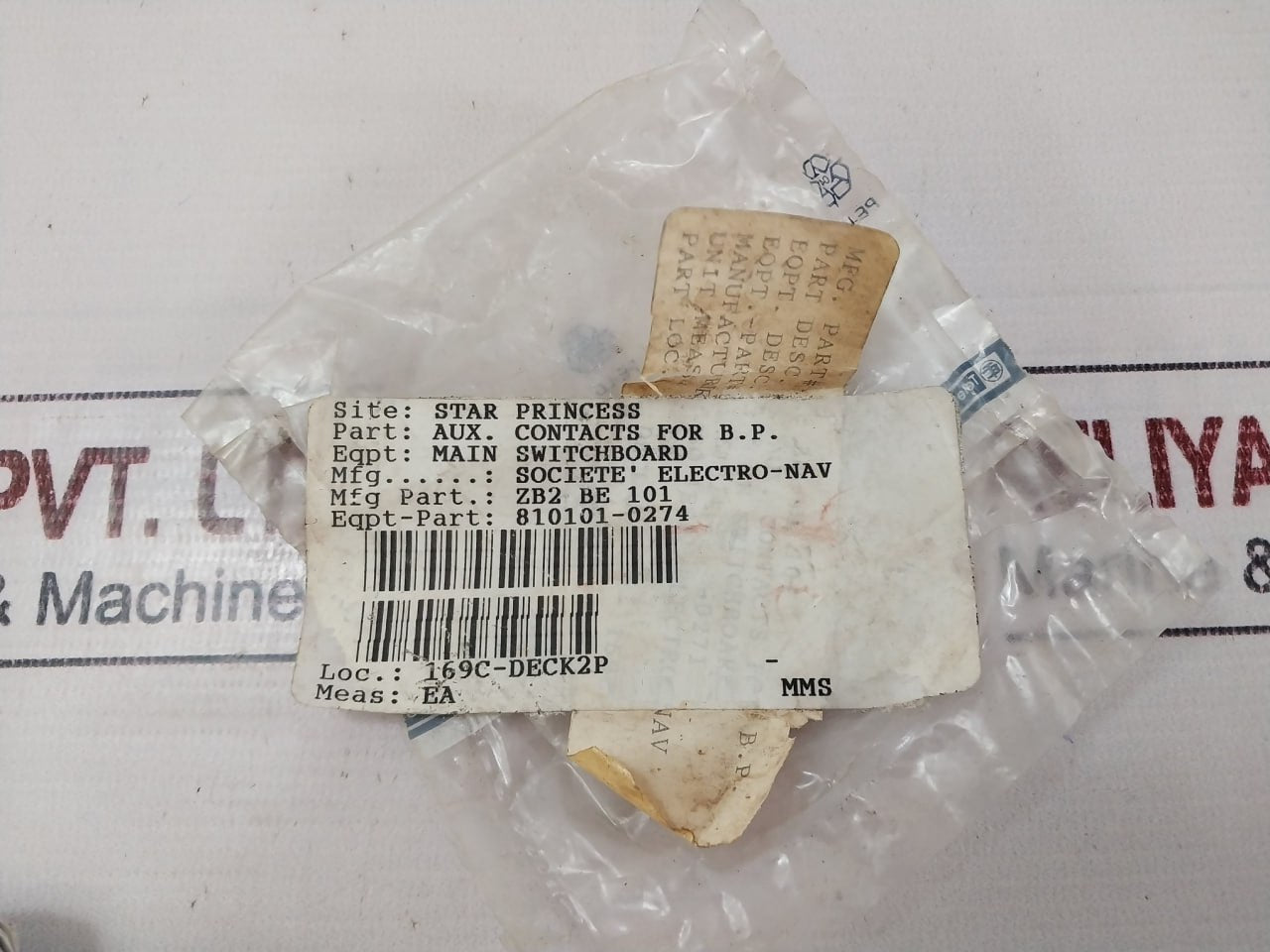 Telemecanique Zb2-be101 Contact Block 400V~