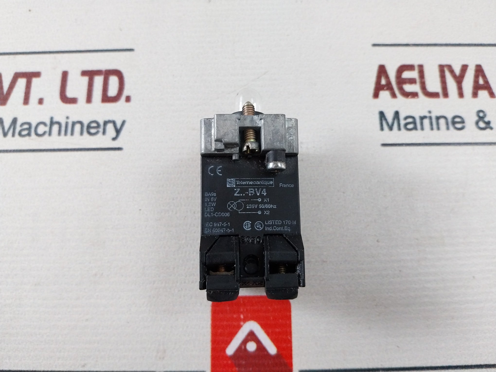 Telemecanique Zb2 Bv4 Pilot Light Lamp 230v 50/60hz