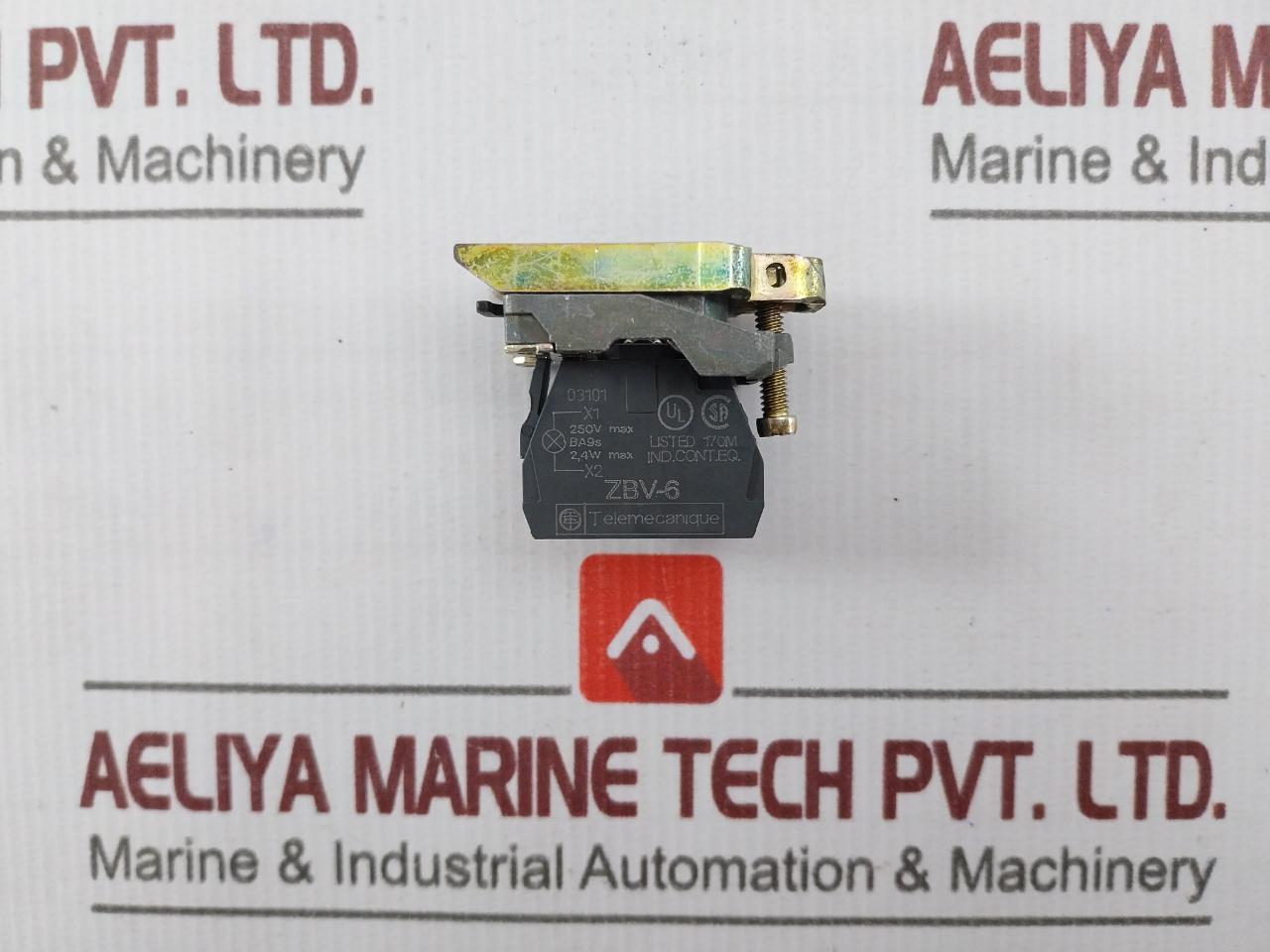 Telemecanique Zbv-6 Light Block With Body/Fixing Collar