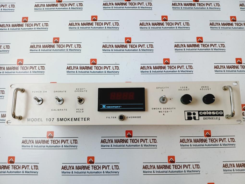 Telonic Berkeley Model 107 Smokemeter Diesel Exhaust Control Panel