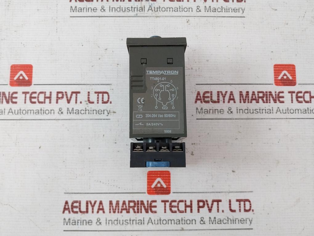 Tempatron Tt4801-01 Panel Mount Timer Relay 204-264Vac 50/60Hz 5008