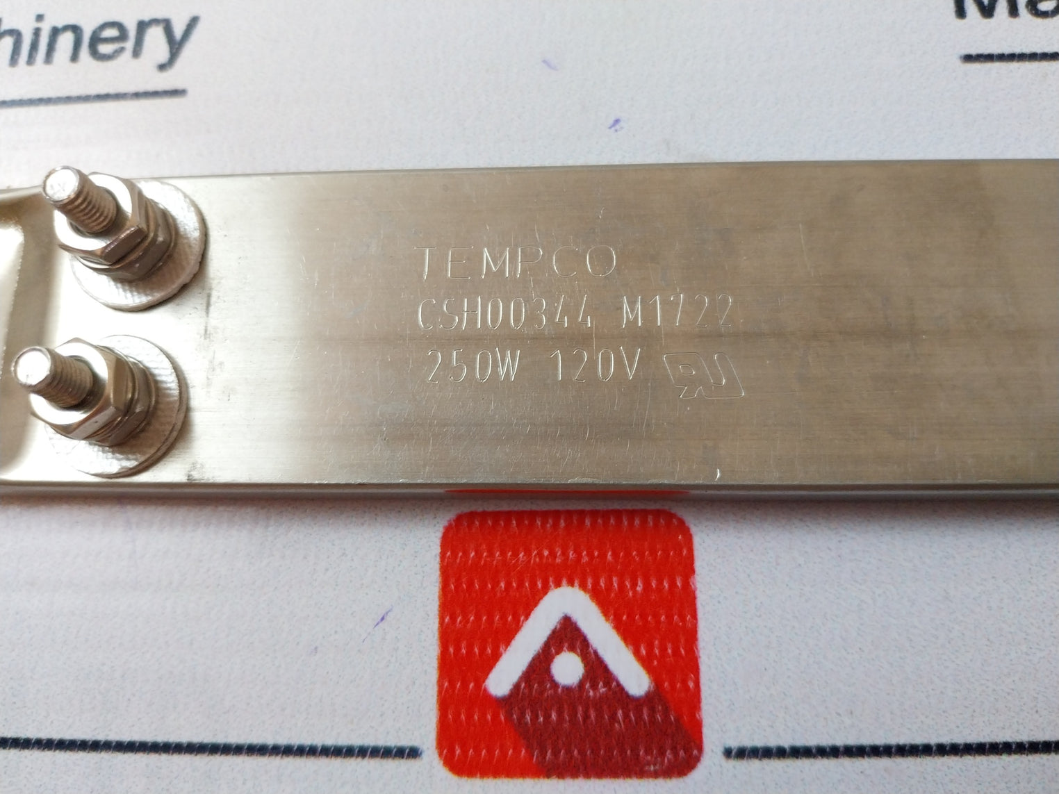 Tempco Csh00344 Strip Heater 250W 120V