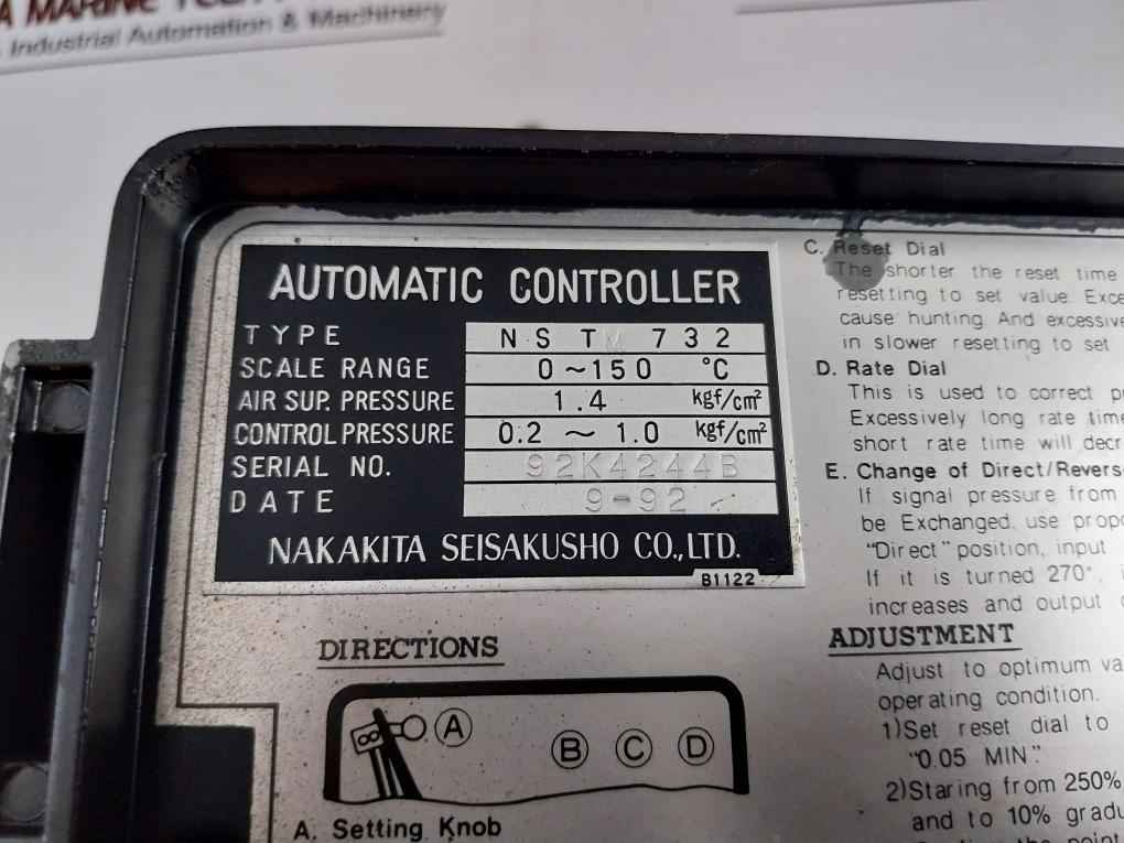 Temperature Controller Nakakita Seisakusho Length - 5.5 Meter Nstm 732