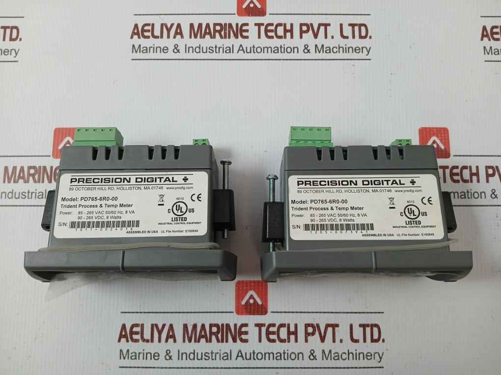 Temperature Digital Panel Meter Pd765-6R0-00 Precision Digital 50/60 Hz