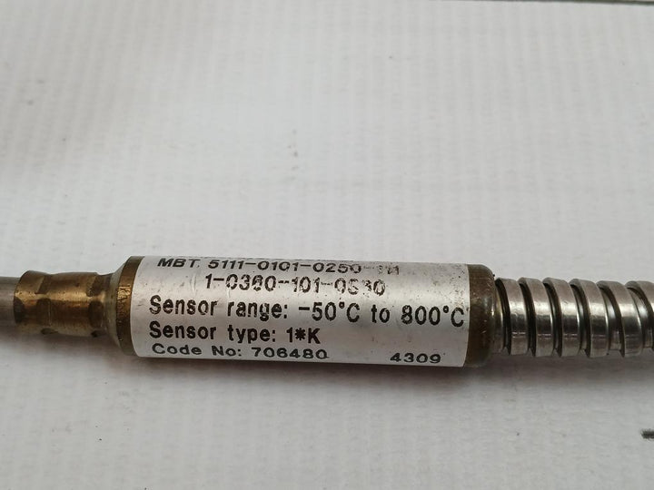 Temperature Sensor Mbt 5111-0101-0250-111 Danfoss 3.5-meter 50˚C To 800˚C