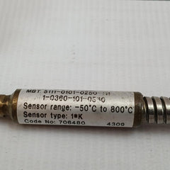 Temperature Sensor Mbt 5111-0101-0250-111 Danfoss 3.5-meter 50˚C To 800˚C