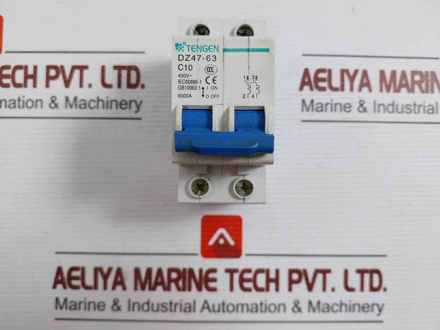 Tengen Dz47-63 C10 Miniature Circuit Breaker 400V 6000A