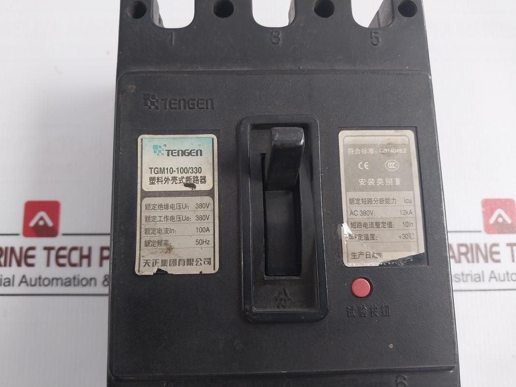 Tengen Tgm10-100/330 Molded Case Circuit Breaker 380V