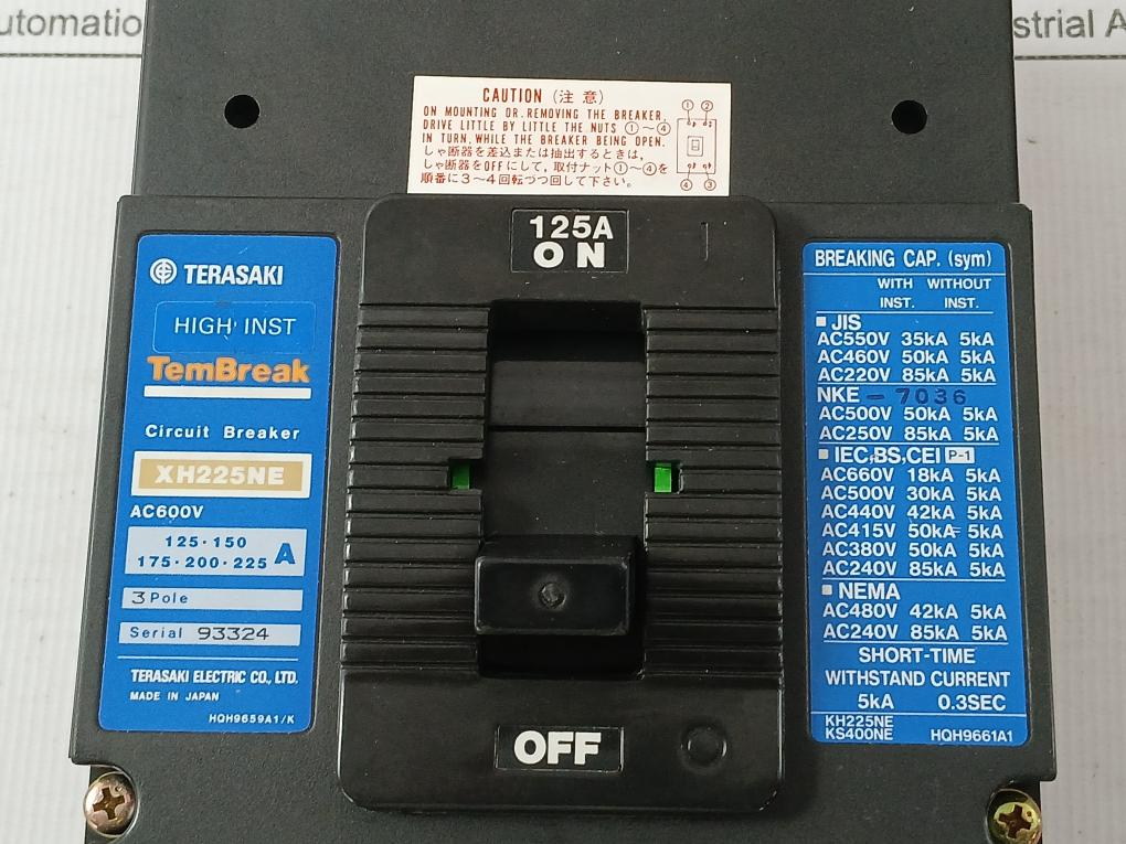 Terasaki-3-Pole-Circuit-Breaker-125a-Ac600v-Xh225ne-9