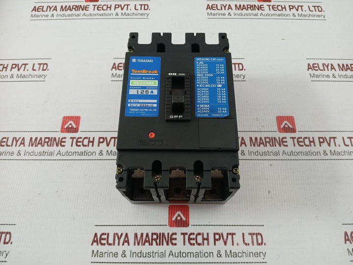Terasaki-Tembreak-Dc250V-125A-3-Poles-Circuit-Breaker-Xe225Ns-209008-5
