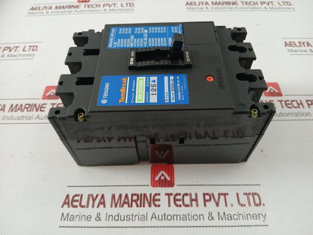 Terasaki-Tembreak-Dc250V-125A-3-Poles-Circuit-Breaker-Xe225Ns-209008-9