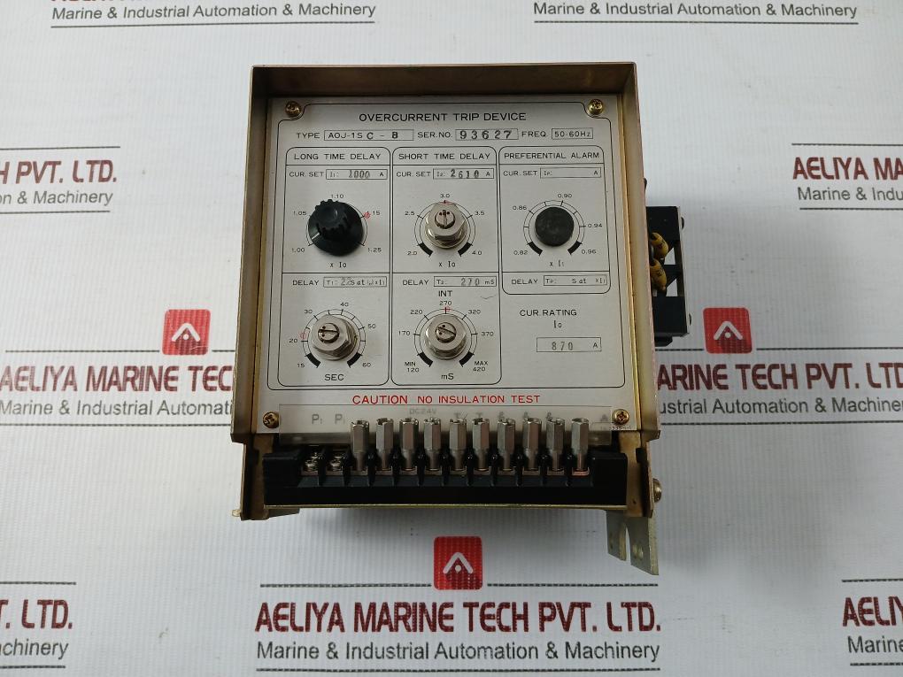 Terasaki 50-60Hz Dc 24V 870A Overcurrent Trip Device Aoj-1Sc-b