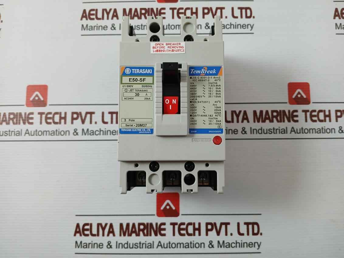 Terasaki E50-sf Tembreak No-fuse Breaker 3Pole 690V 50/60Hz