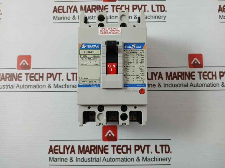 Terasaki E50-sf Tembreak No-fuse Breaker 3Pole 690V 50/60Hz