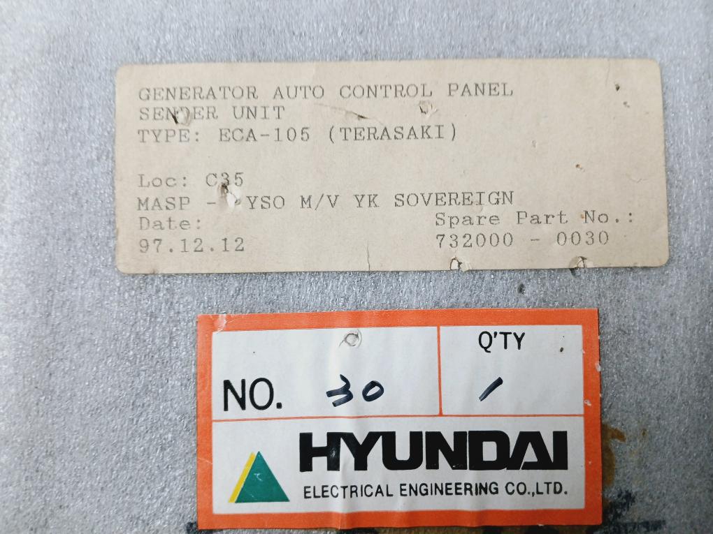 Terasaki Eca-105 Multiplex Wtm Sender K/765/803-001C 732000-0030