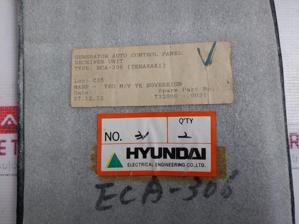 Terasaki ECA-306 Multiplex TM Receiver PCB Card 732000-0031