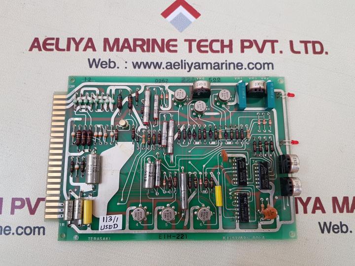 Terasaki Eih-221 K/762/621-001A Printed Circuit Board 12 0262 522