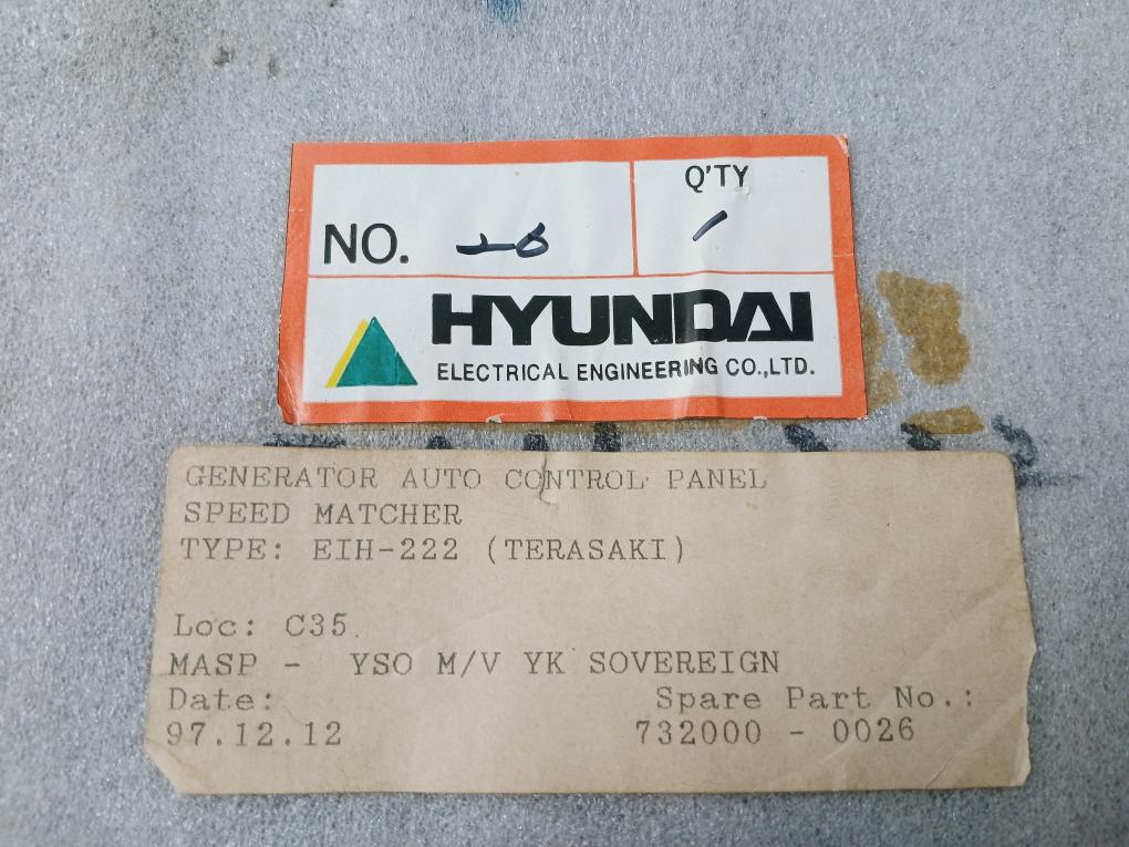 Terasaki Eih-221 Synchro Detector Module