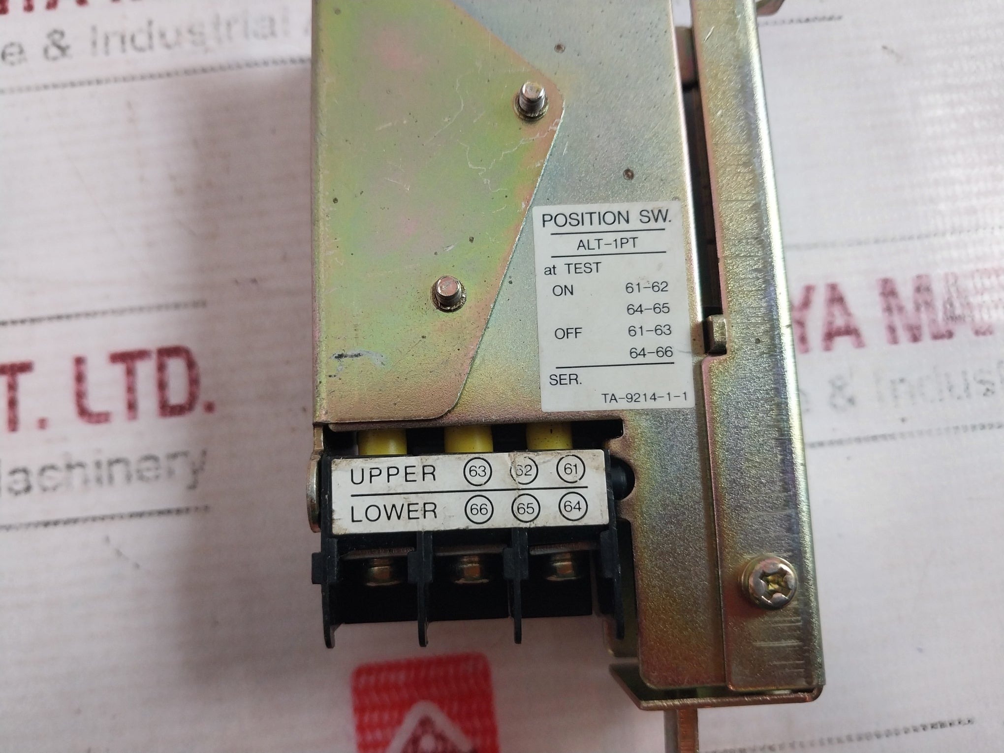 Terasaki Electric Alt-1Pt Position Switch