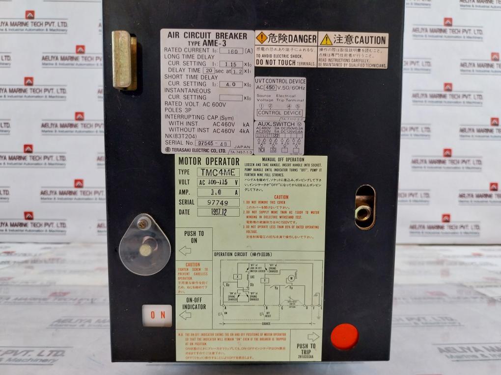 Terasaki Electric Ame-3 Air Circuit Breaker Tmc4Me 2H1035Saa