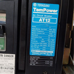 Terasaki Electric At12 Tempower Air Circuit Breaker 1250A 3 Pole 690Vac 50/60Hz