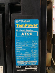 Terasaki Electric 690 Vac 50/60 Hz 2000 A 3 Pole Air Circuit Breaker At20