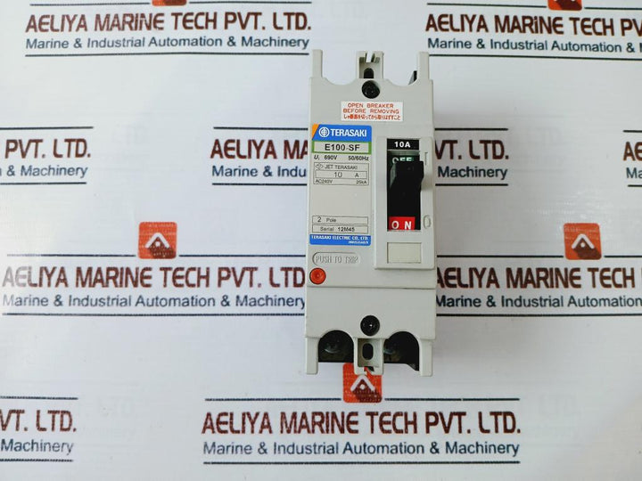 Terasaki Electric E100-sf 2 Pole 10A Circuit Breaker