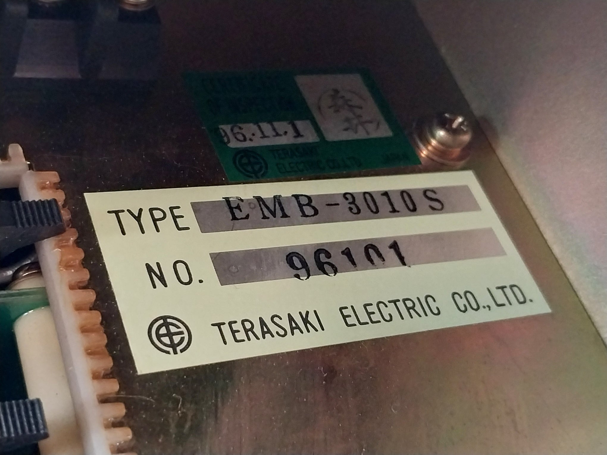 Terasaki Electric Emb-3010S Memory Control Module