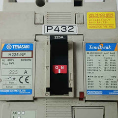 Terasaki Electric H225-nf 3 Pole Molded Case Circuit Breaker 600V 50/60Hz