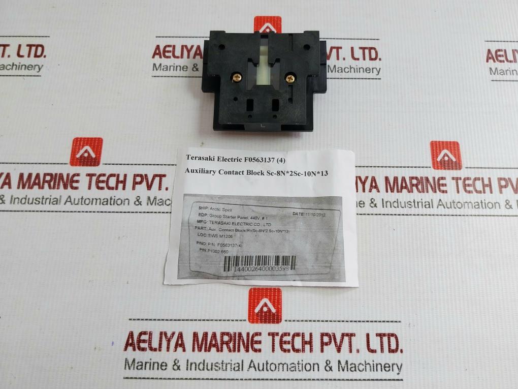 Terasaki Electric P13202 650 Auxiliary Contact Block F0563137 (4)