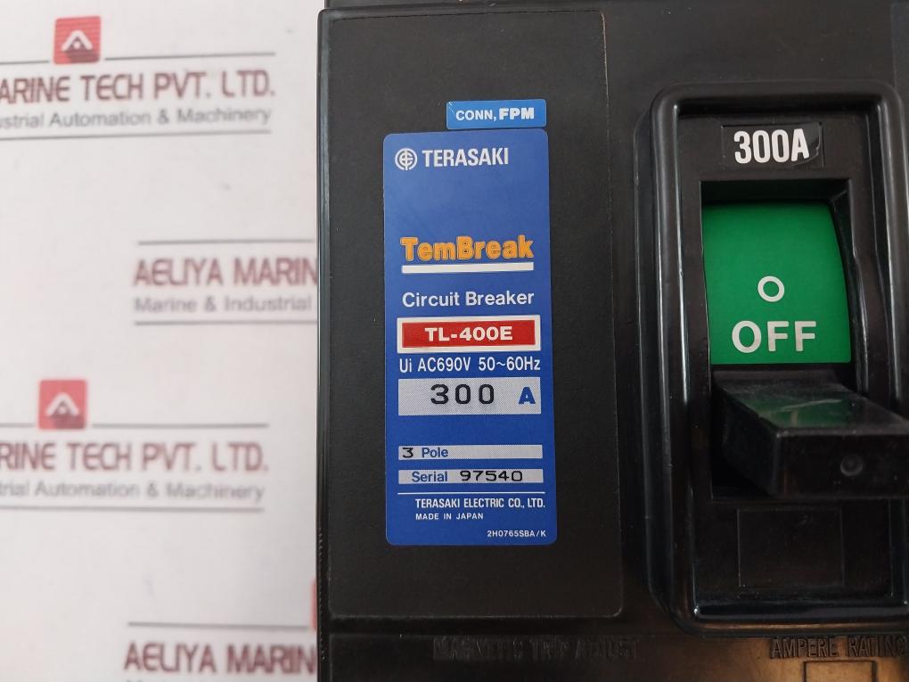 Terasaki Electric Teambreak Tl-400E Circuit Breaker 3 Pole 300A