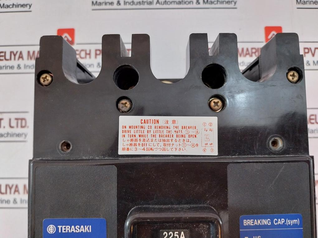 Terasaki Electric Tl-225F 3 Pole Molded Case Circuit Breaker Ac 690V 225A