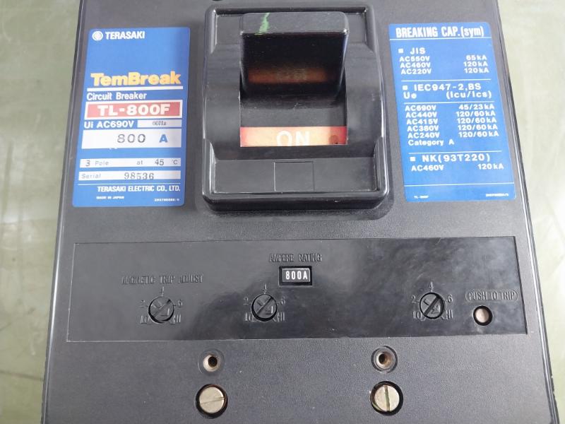 Terasaki Electric Tembreak Tl-800F Circuit Breaker Ac690V 60Hz
