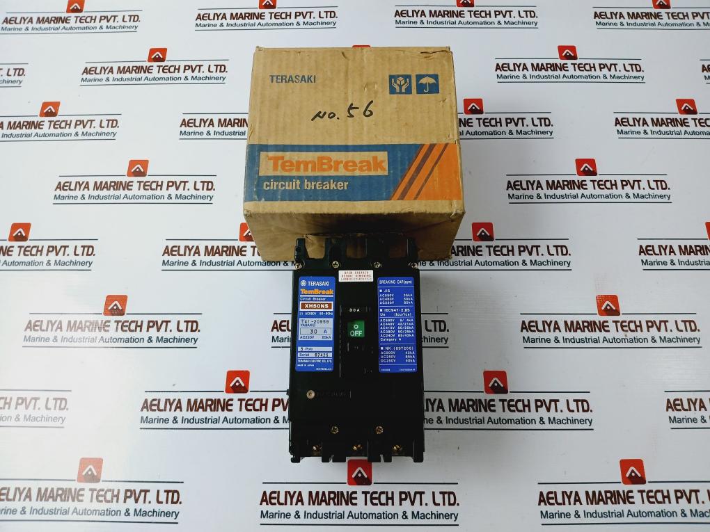 Terasaki Electric Tembreak Xh50Ns 3 Pole Circuit Breaker Ac690V 50~60Hz 30A