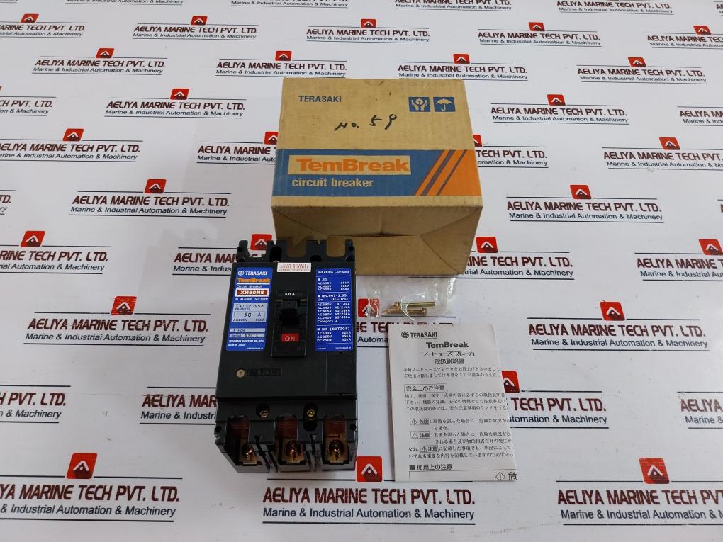 Terasaki Electric Tembreak Xh50Ns 3 Pole Circuit Breaker Ac690V 50~60Hz 50A