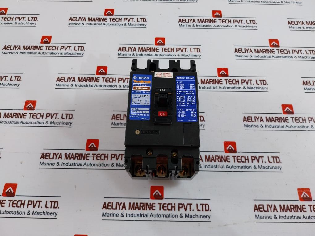 Terasaki Electric Tembreak Xh50Ns 3 Pole Circuit Breaker Ac690V 50~60Hz 50A