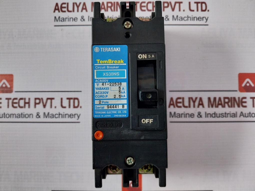 Terasaki Electric Xs30Ns 2 Pole Circuit Breaker Tembreak Ac600V 41-22538 Ac220V
