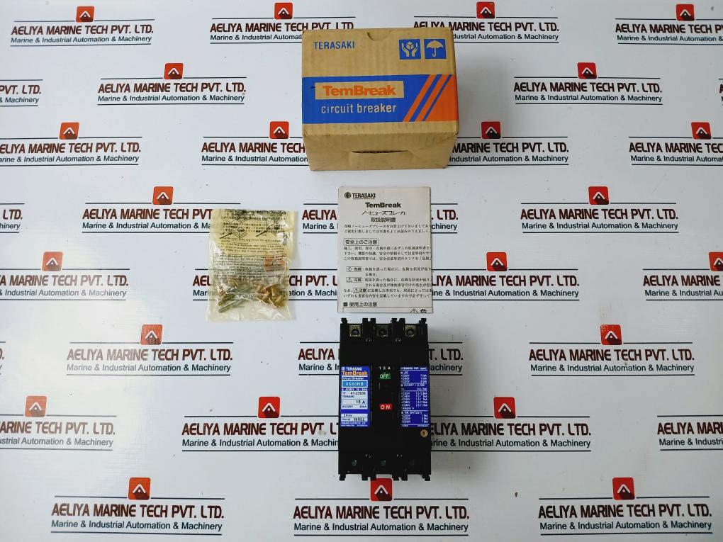 Terasaki Electric Tembreak Xs50Nb 3 Pole Circuit Breaker 15A Ac660V 50~60Hz