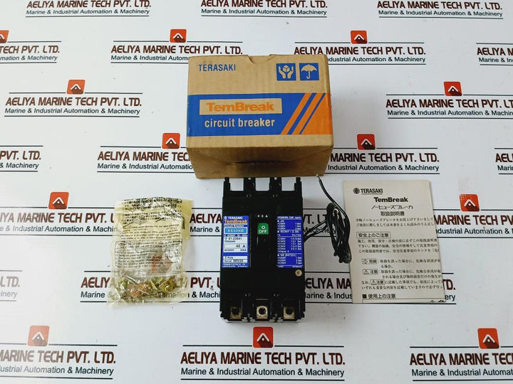 Terasaki Electric Tembreak Xs50Nb 3 Pole Molded Case Circuit Breaker Ac660V 40A