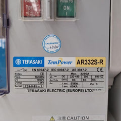 Terasaki Electric Tempower2 Ar332S-r Air Circuit Breaker 1000V 3200Amp 3 Pole