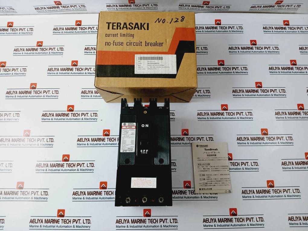 Terasaki Electric Tl-100C 3 Pole Circuit Breaker 100A Ac600V Dc250V 50/60Hz