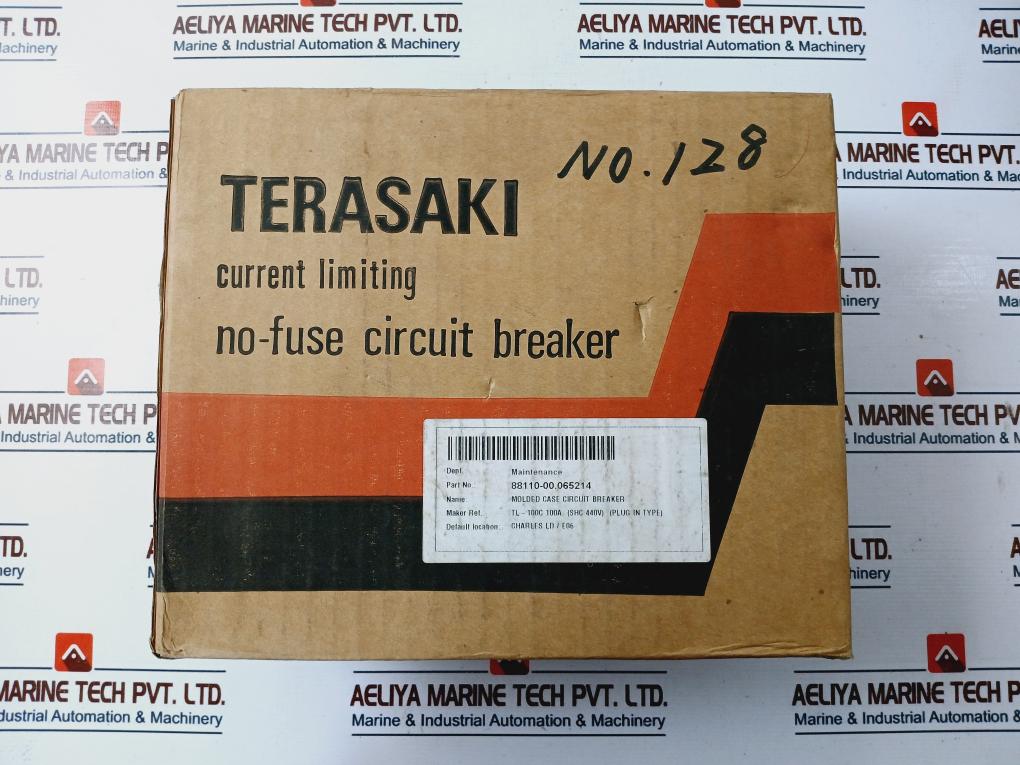 Terasaki Electric Tl-100C 3 Pole Circuit Breaker 100A Ac600V Dc250V 50/60Hz