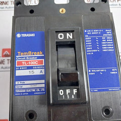 Terasaki Electric Tl-100C No-fuse Circuit Breaker 3 Pole 15A