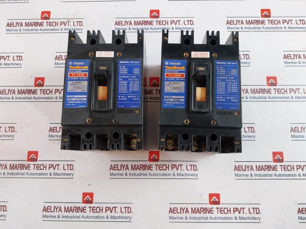 Terasaki Electric Tl-100F 3 Pole Tembreak Circuit Breaker 100A Ac220V 120Ka