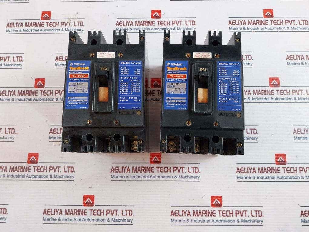 Terasaki Electric Tl-100F 100A 3 Pole Circuit Breaker