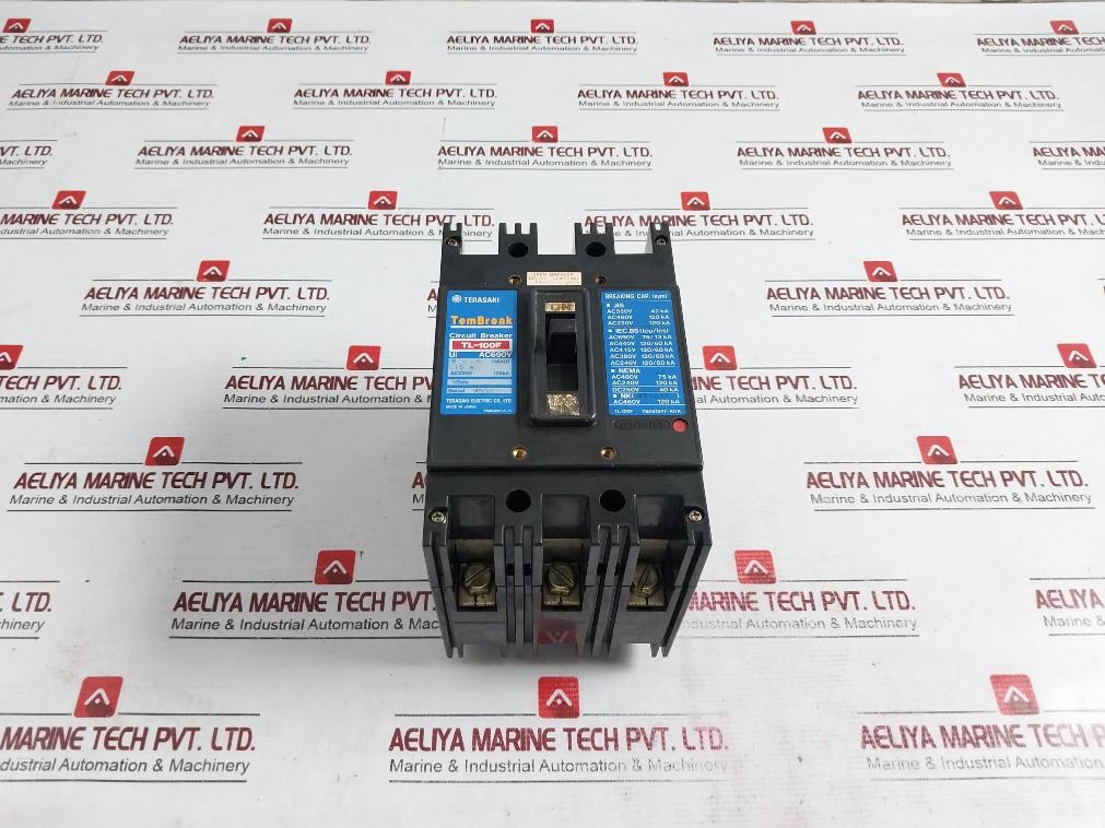 Terasaki Electric Tl-100F Tembreak Circuit Breaker 15A 3 Pole Ac690V