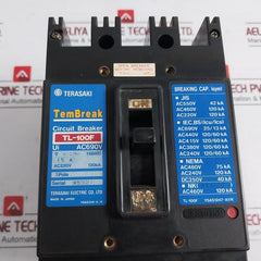 Terasaki Electric Tl-100F Tembreak Circuit Breaker 15A 3 Pole Ac690V