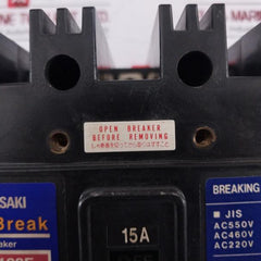 Terasaki Electric Tl-100F Tembreak Circuit Breaker 15A 3 Pole 120Ka Ac460V
